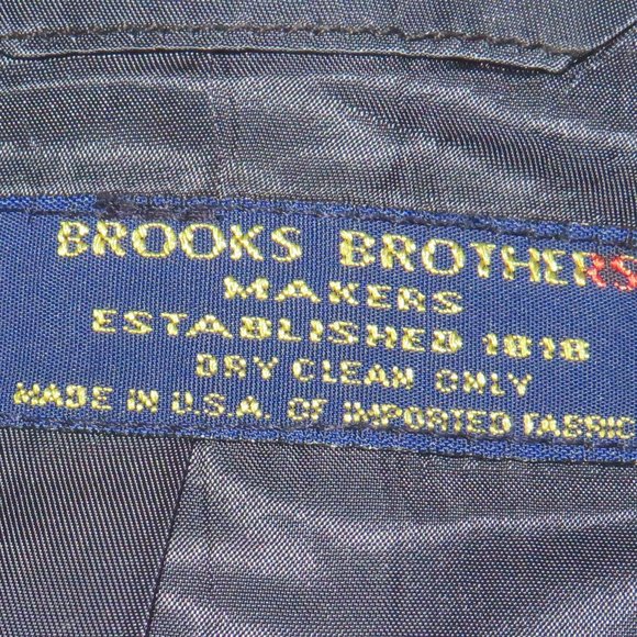 Brooks Brothers Makers Vintage Gray Herringbone Three Roll Two Suit 40R - Picture 15 of 15